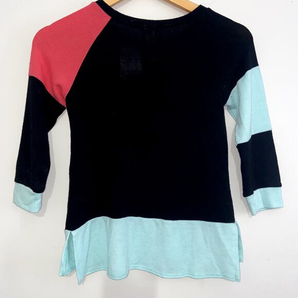 Kiddo by katie Girls Multi Color Sweater Sequin Star Front Size Medium - Picture 4 of 4